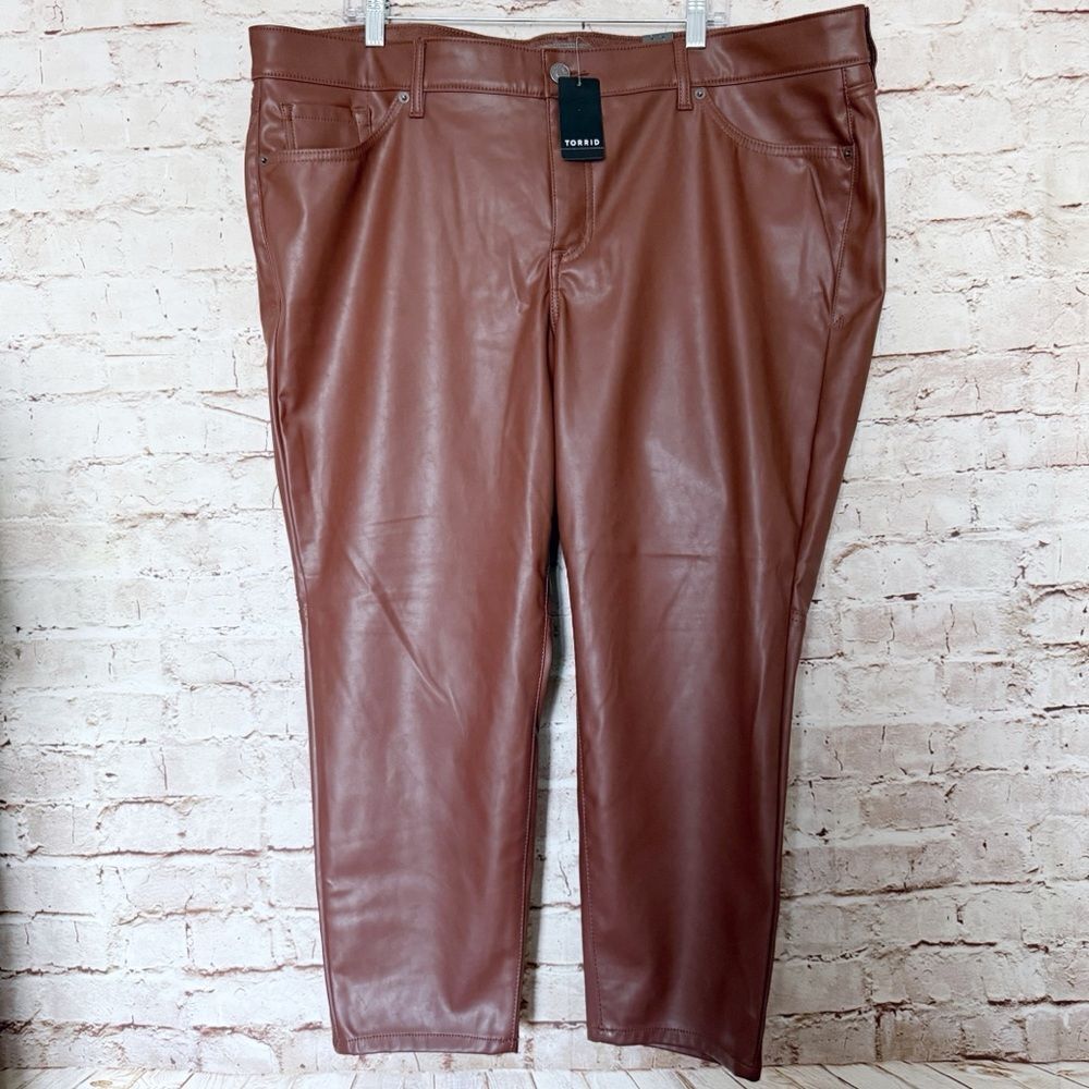 Torrid faux leather skinny pants